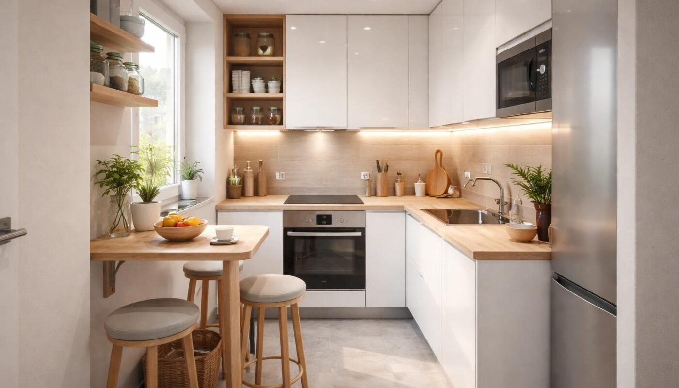 Aménager une petite cuisine confortable en moins de 10m²