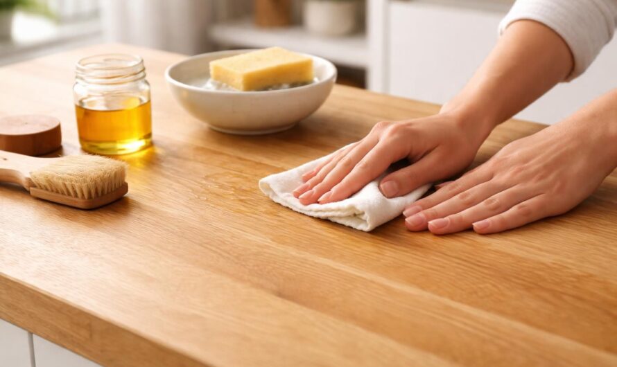 Comment entretenir un plan de travail en bois sans l&rsquo;abîmer