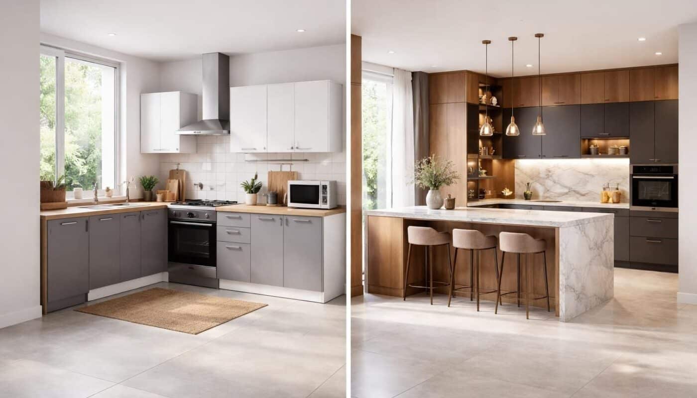 découvrez comment choisir entre une cuisine en kit, une cuisine pose libre ou une cuisine sur mesure en fonction de votre projet, de votre budget et de vos besoins.