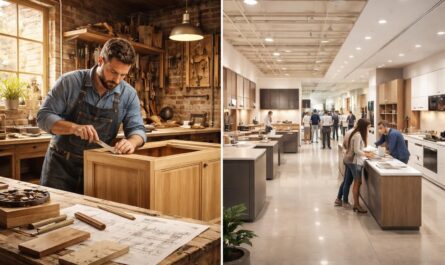 découvrez les différences concrètes entre un cuisiniste artisan et une grande enseigne pour faire le meilleur choix dans votre projet de cuisine.