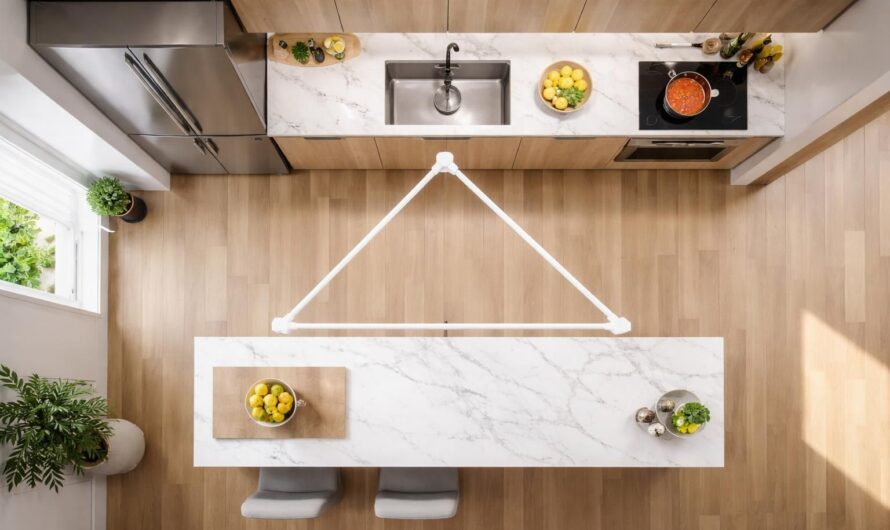 Le triangle d&rsquo;activité en cuisine : règle d&rsquo;or pour un aménagement ergonomique