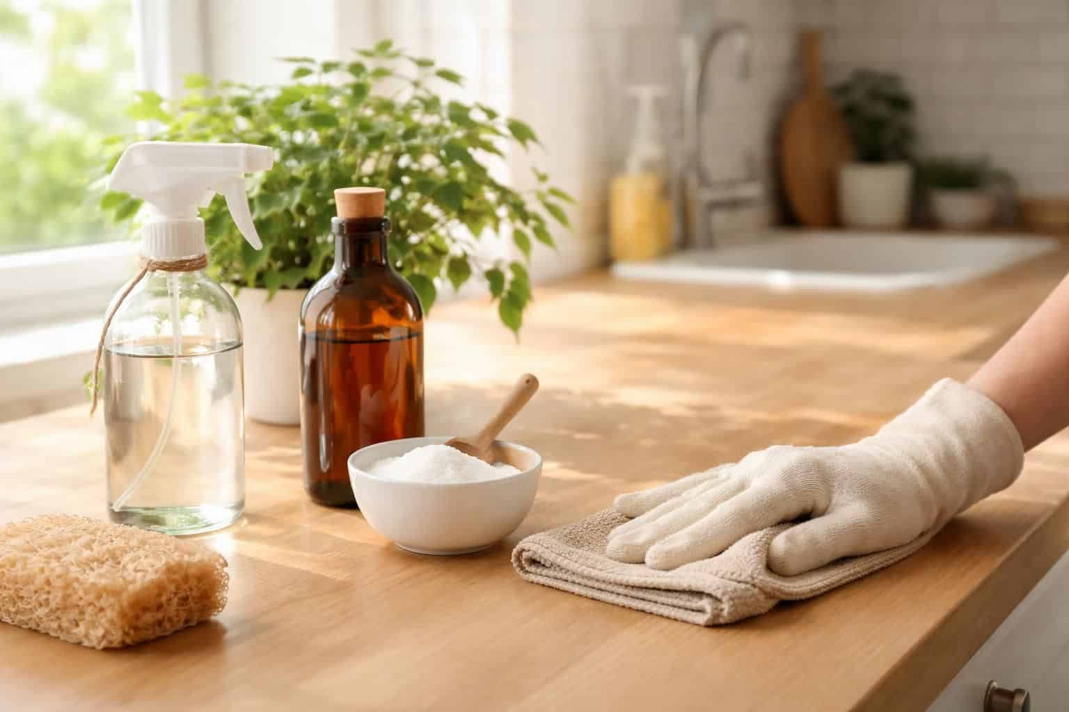 découvrez comment utiliser des produits naturels pour nettoyer votre cuisine au quotidien de manière efficace, écologique et sans danger pour votre famille.