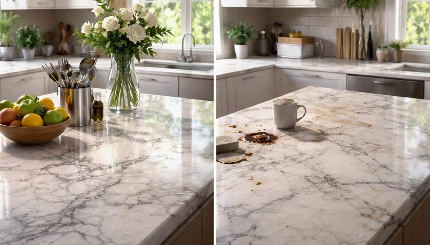 découvrez les avantages et inconvénients d'un plan de travail en marbre pour savoir si c'est la meilleure option pour votre cuisine.